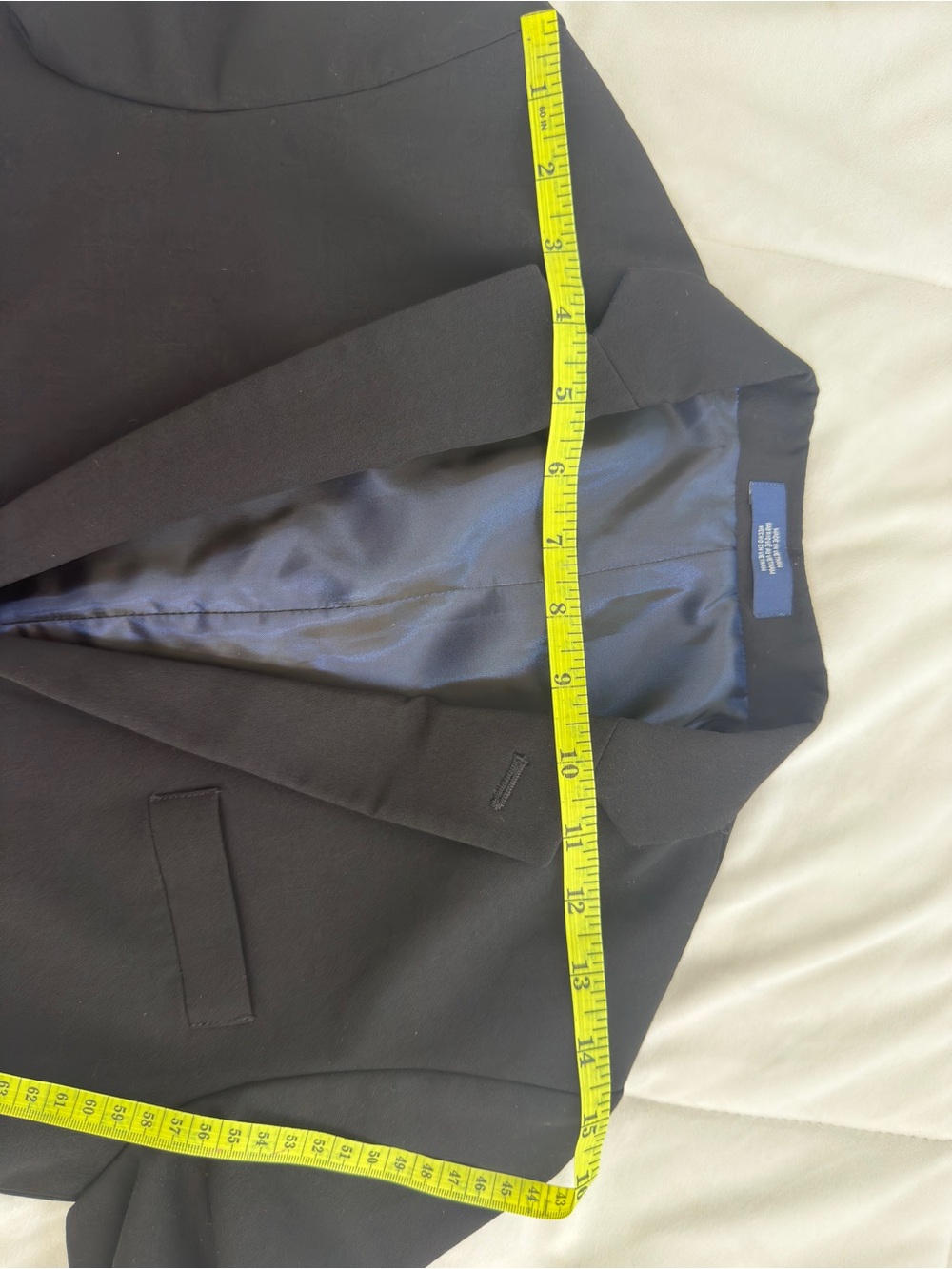 IZOD Boys Performance Suit Jacket - Black Bi-Stretch Blazer - Size 12 - Picture 10 of 16